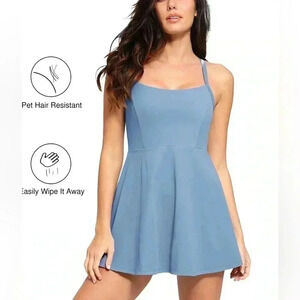 NWT POPILUSH Shapewear Dress Square Neck Workout - XLarge